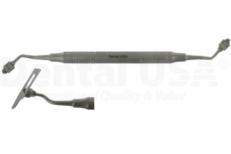 SCALPEL HANDLE DOUBLE END 45º ORBAN TYPE