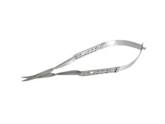 13 cm scissors w/1.25 cm curved sharp.sharp blades